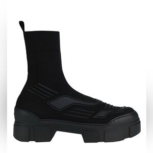 Vic Matie Women’s Black Ankle Sock Boots